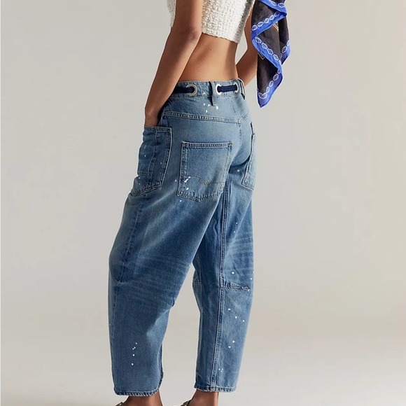 We the Free Women’s Moxie barrel jeans in Timeless Blue, size 29 - Picture 3 of 11